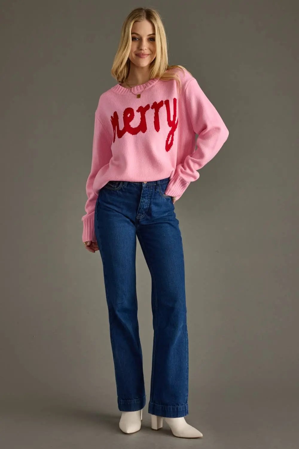 Merry Sweater - Adorable Holiday Sweater for Moms-3