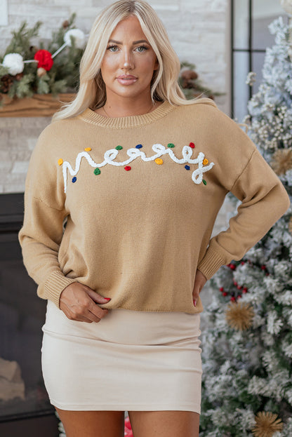 Theresa Detail Christmas Dolman Sweater-3