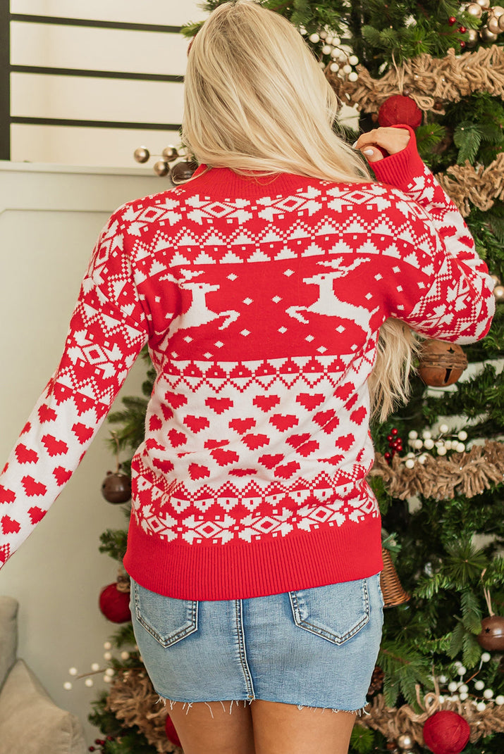 Merry Christmas Reindeer Sweater-1