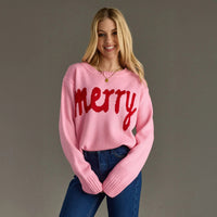 Merry Sweater - Adorable Holiday Sweater for Moms-0