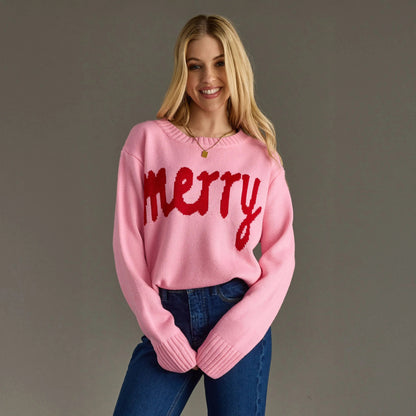 Merry Sweater - Adorable Holiday Sweater for Moms-0