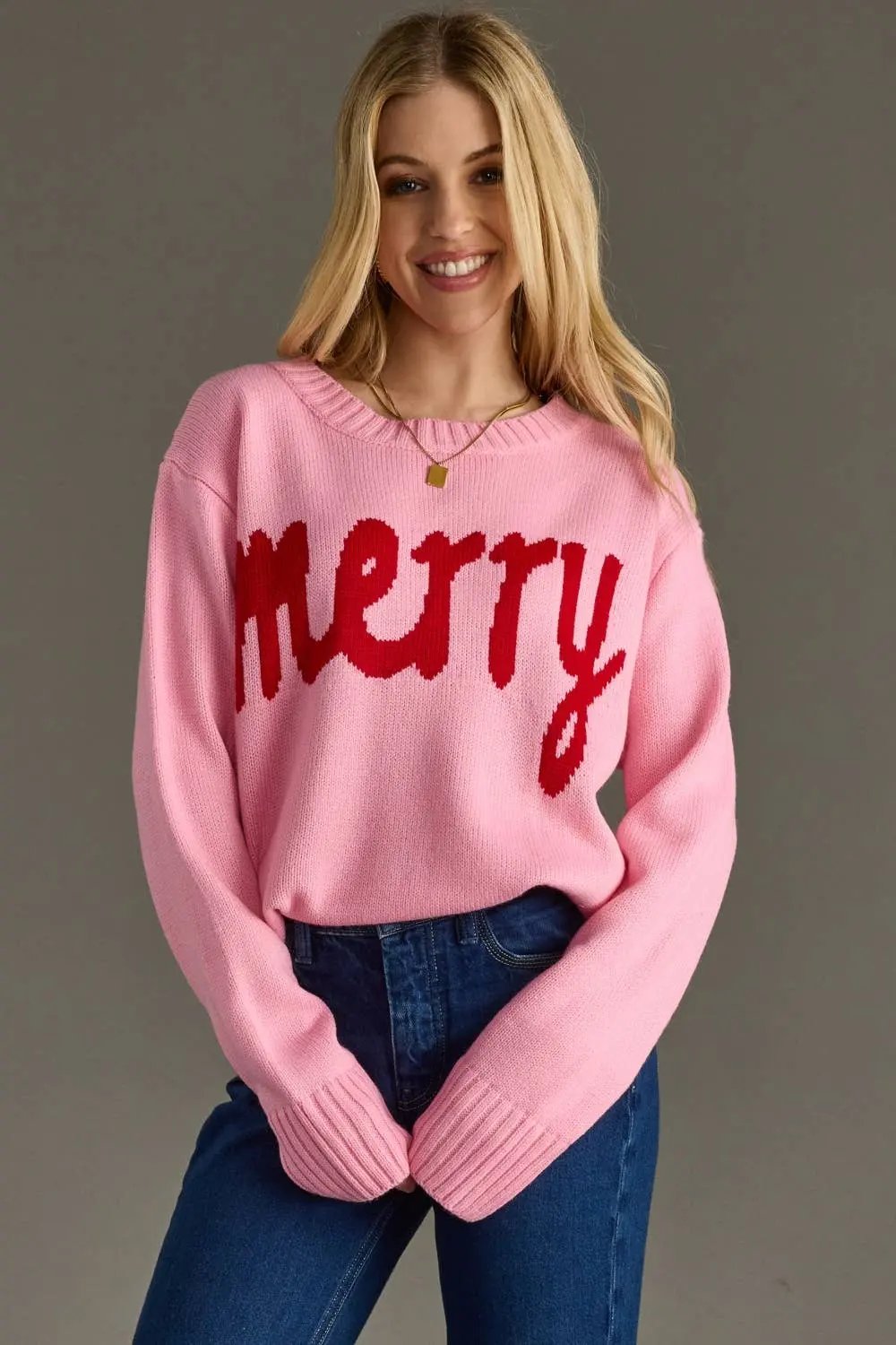 Merry Sweater - Adorable Holiday Sweater for Moms-1